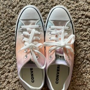 Converse All Star Sneakers Women's 8 Pastel Ombre Low Top Shoe 567909F